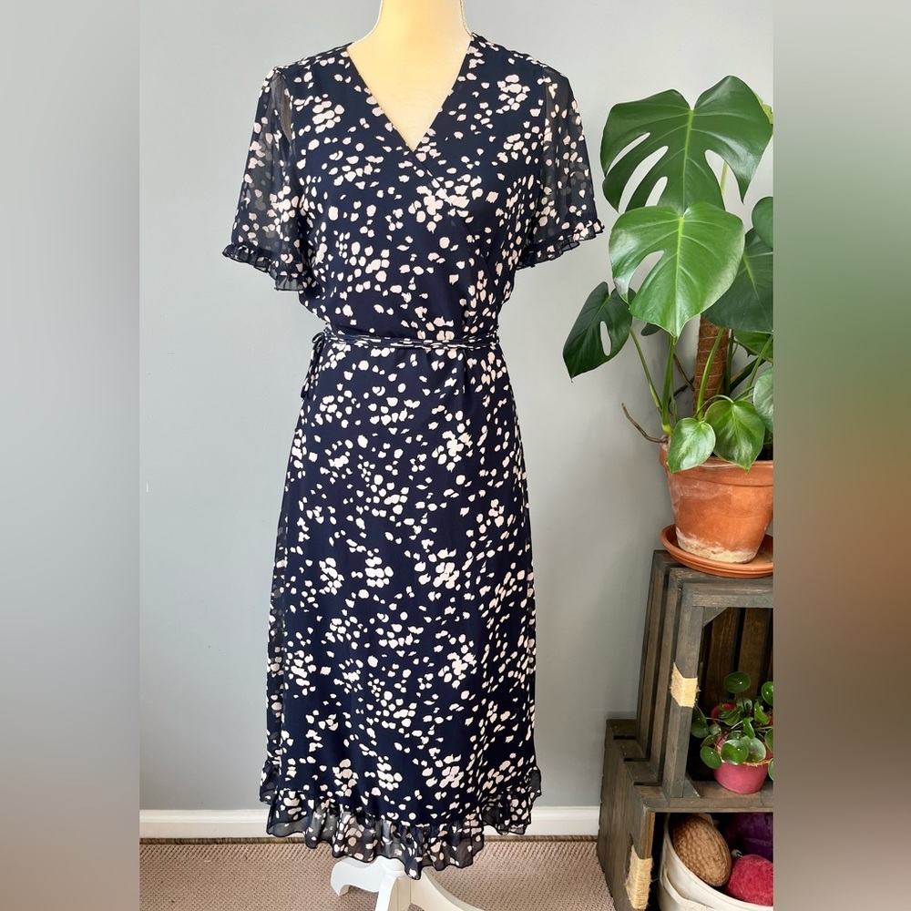 Madewell Ruffle-Edge Wrap Dress